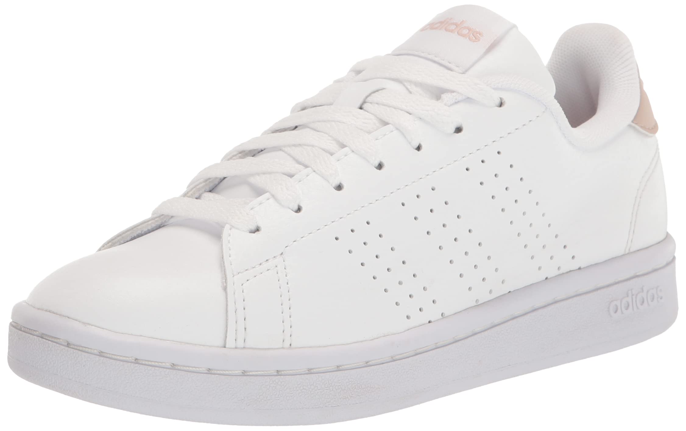 Photo 1 of adidas Women's Advantage Sneaker 7 White/White/Wonder Taupe