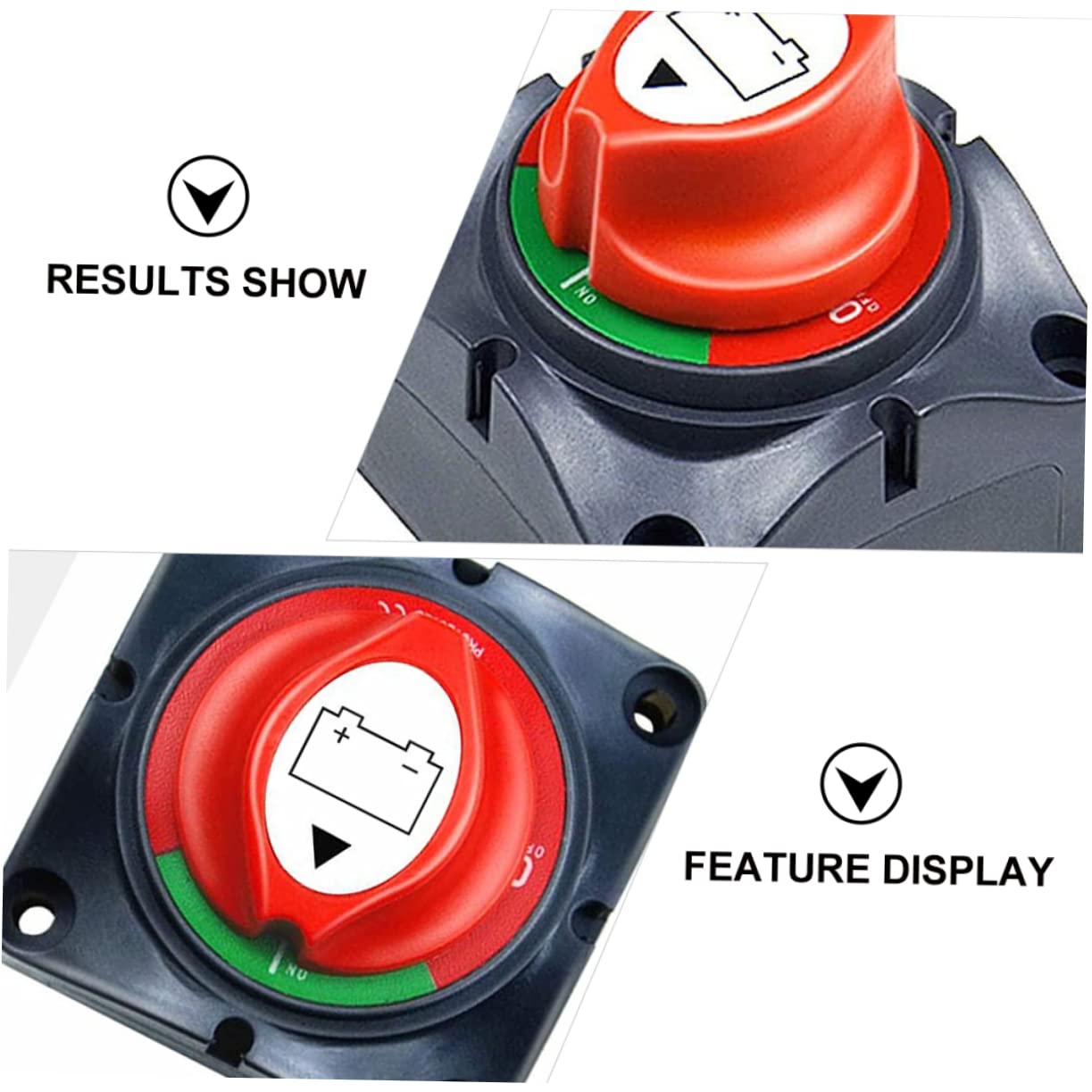 PartyKindom Heavy Duty Waterproof Battery Isolator Switch 12v-48v Disconnect Power for Rv Bo