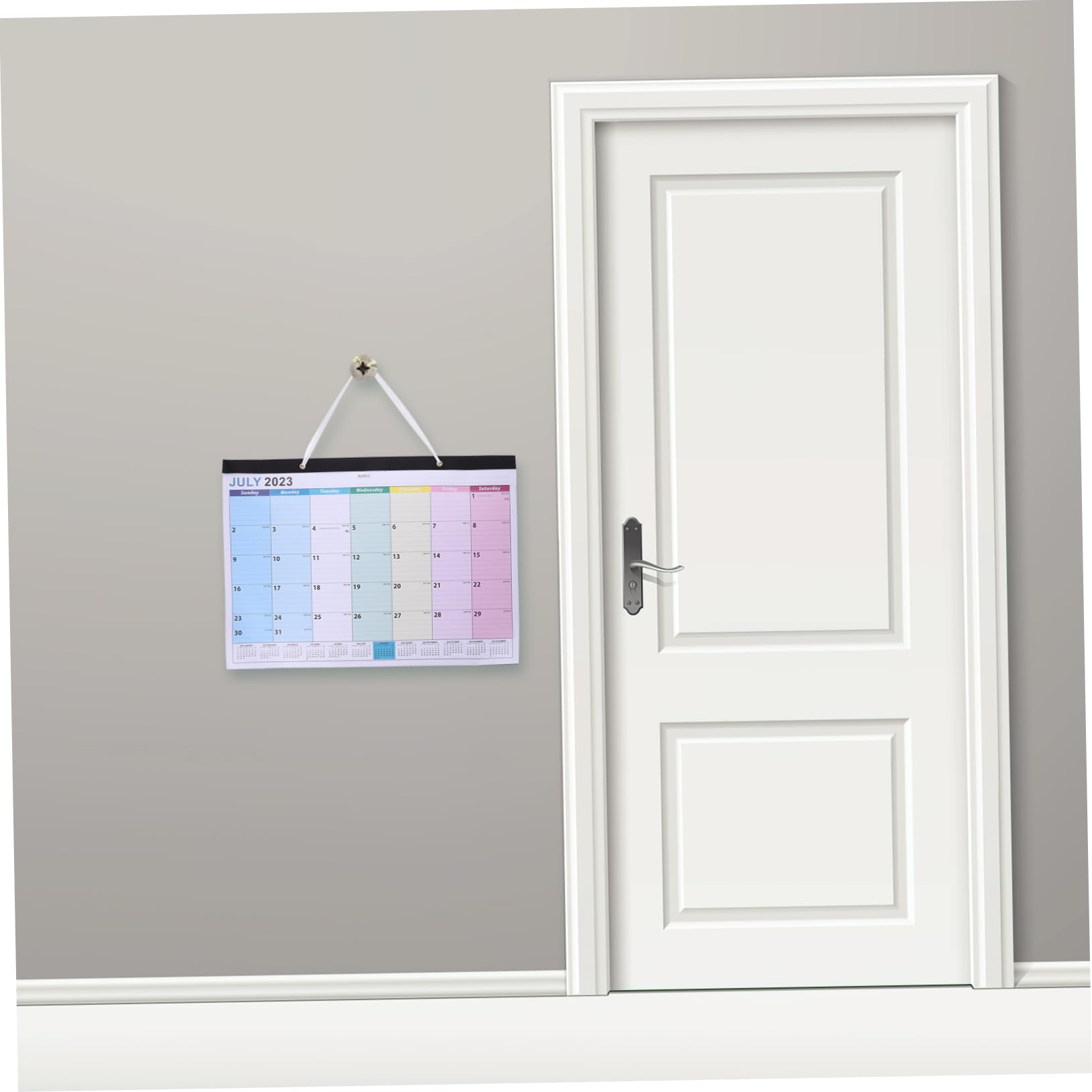 VILLCASE 5pezzi Design Spessa e Resistente Mensile Per e Casa Organizzazione Appenderlo