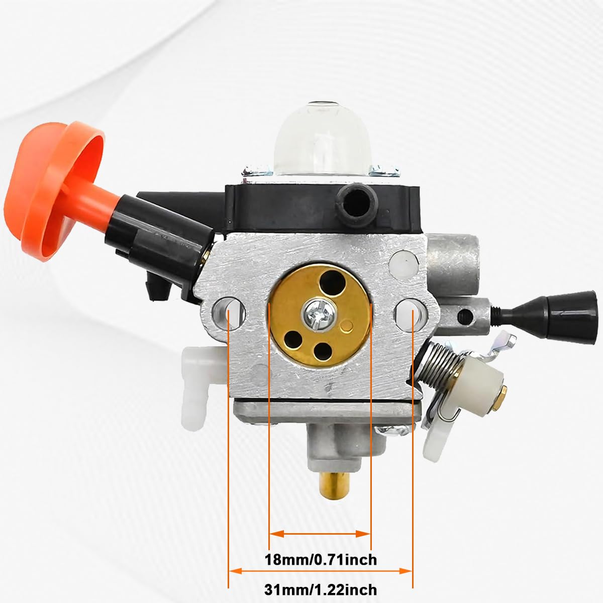 ZAMDOE 4180-120-0615 FS91R Carburador para Stihl FS89 FS89R FS91 FS111 FS111R FS111RX HT102 HT103 FC91 FC96 KM91 KM91R KM111 KM111R FC111 Desbrozadora Recortadora de Hilo con Kit de Filtro de Aire