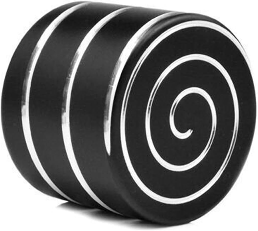 Spinning Desk Toy by GearbyBear that Creates a Mind-bending Optical Illusion of Continuously Flowing Helix Stainless Steel 6 Colours (Black)