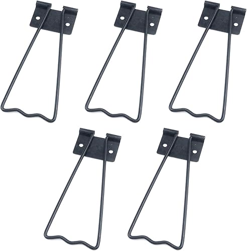 MY MIRONEY Paquete de 5 soportes de caballete de metal adhesivos para marcos de fotos, soporte de exhibición de mesa para fotos, arte, pintura, negro