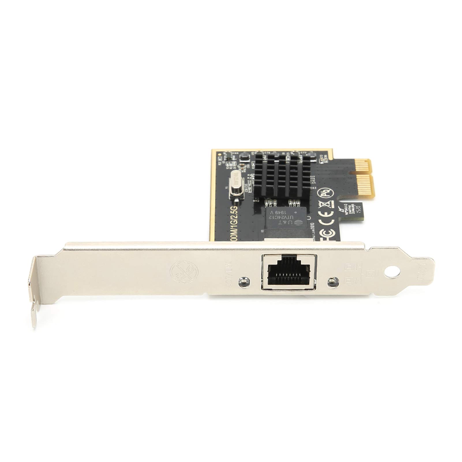 Aramox Gigabitowa Karta Sieciowa PCIE Adapter Sieciowy 2.5G RJ45 dla RTL8125, Obsługuje Pełny i Półdupleksowy, Projekt Rozpraszania Ciepła dla Komputerów Stacjonarnych 7 8 10