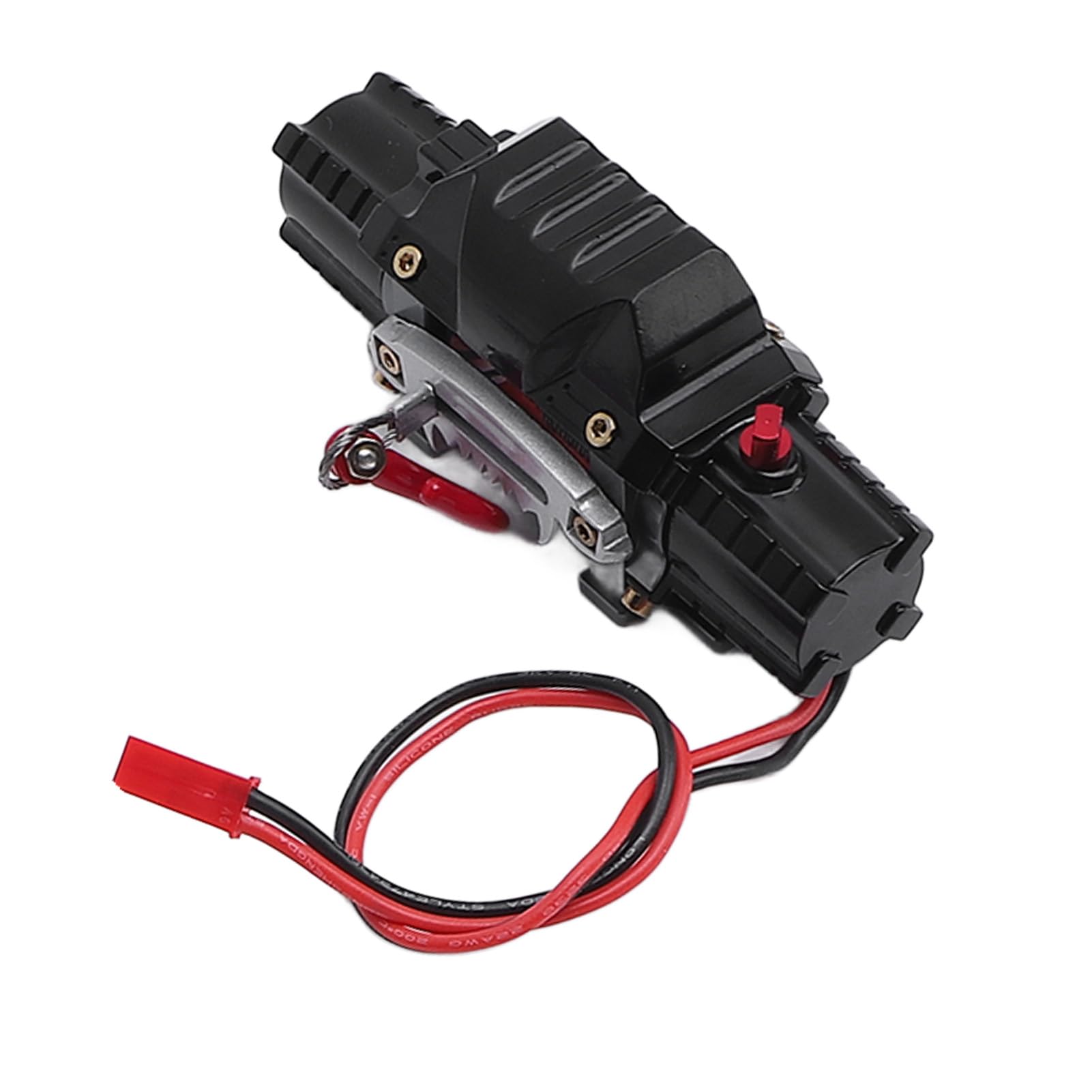 Generic Wciągarka Samochodowa RC, Wciągarka Metalowa ze Stopu Aluminium z Podwójnym Silnikiem i Pilotem, do Ciężarówek Gąsienicowych RC w Skali 1/8 1/10 HPi Axial