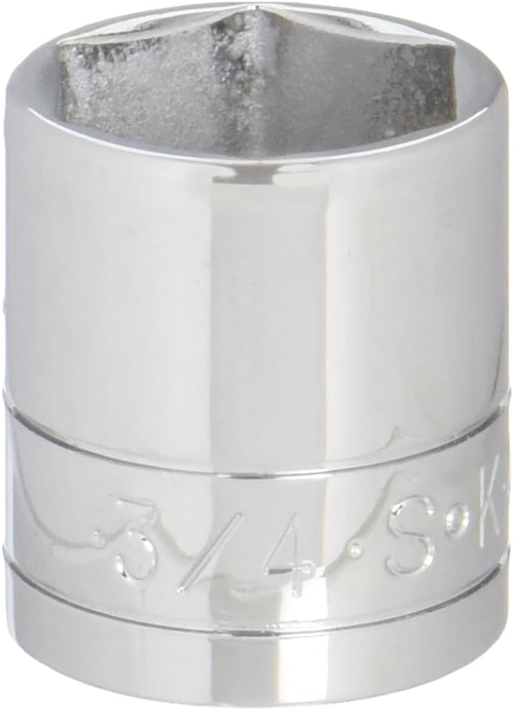 SK Tools USA 3/8-inch Drive - 3/4-inch - Standard 6-Point Chrome Socket - 45024