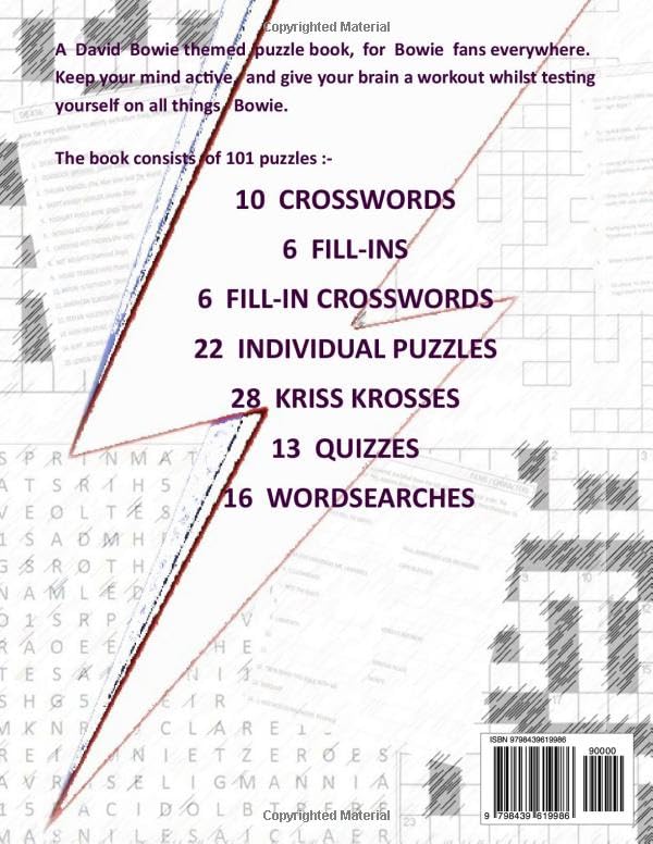 Miniatura 2 de The David Bowie Puzzle Book 101 Puzzles and Quizzes