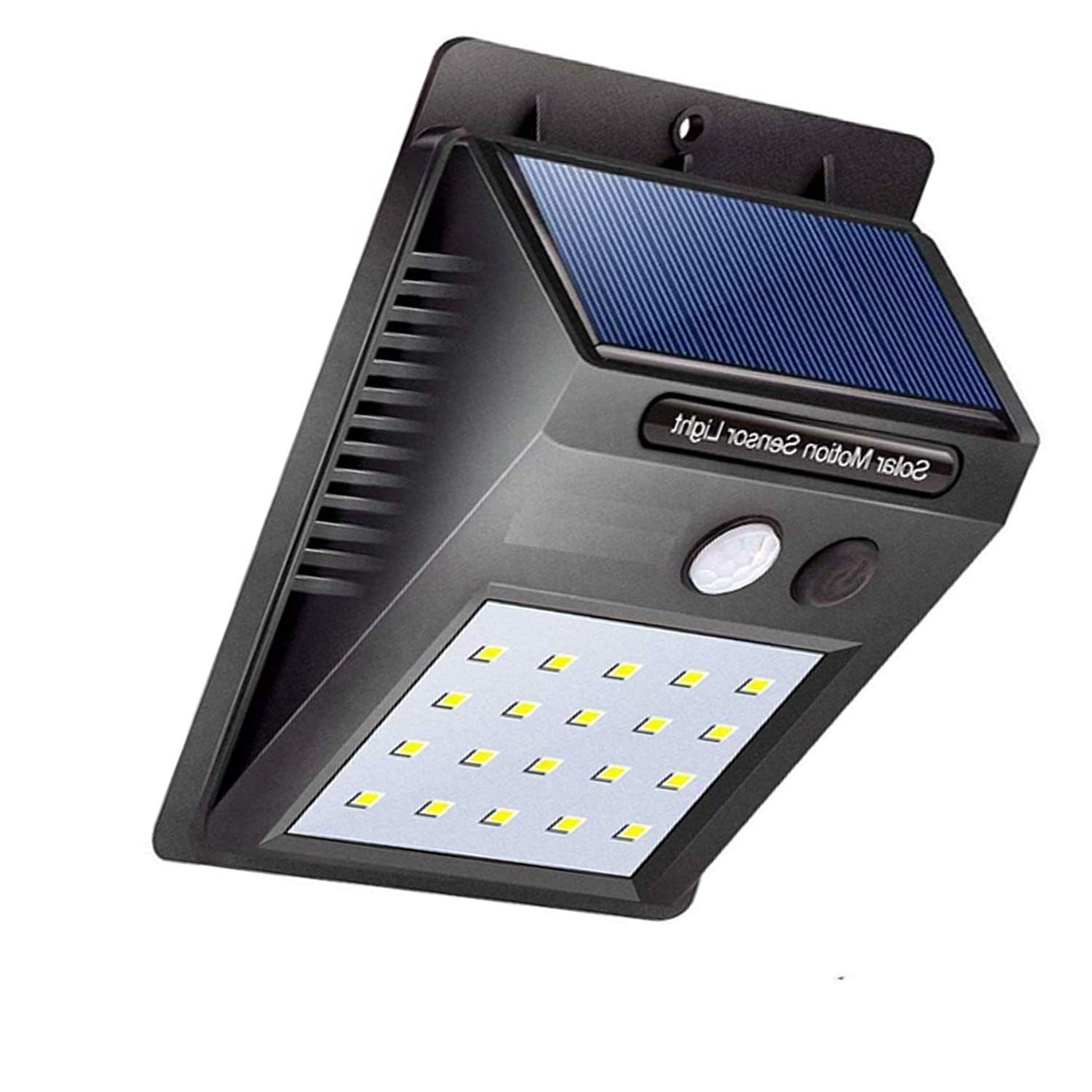 Original with Motion Sensor 20 LED Solar Motion Sensor Wall Light, Waterproof, 2 Modes, White Light, Pack of 1-image-2