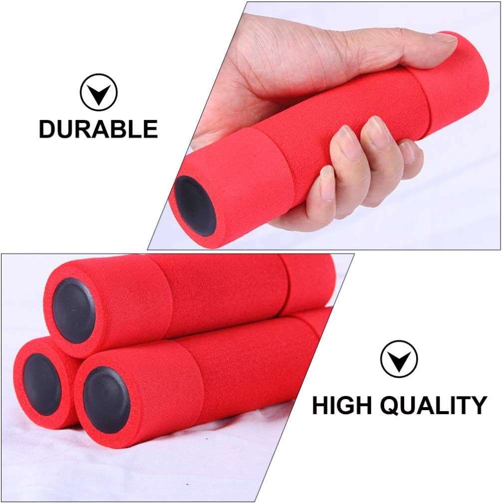 2pcs Small Foam Dumbbells for Women Comfortable Hand Weights for Home and Gym Exercise for Arm Workouts Yoga and Cardio Training