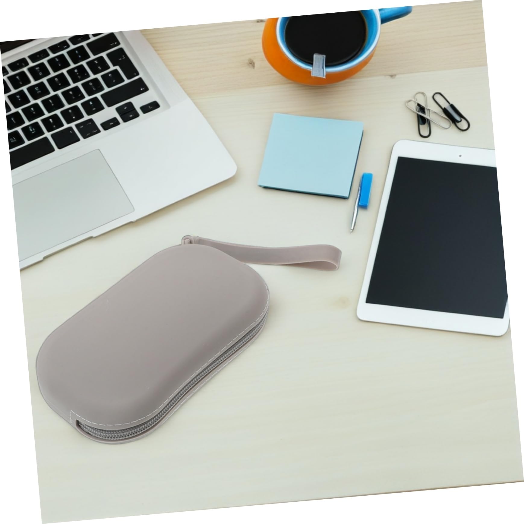 NOLITOY 5pièces Trousse de Toilette Silicone Petite Pochette Zippée Portable Trousse de Maquillage pour Femme Organisateur de Voyage pour Clés et Accessoires