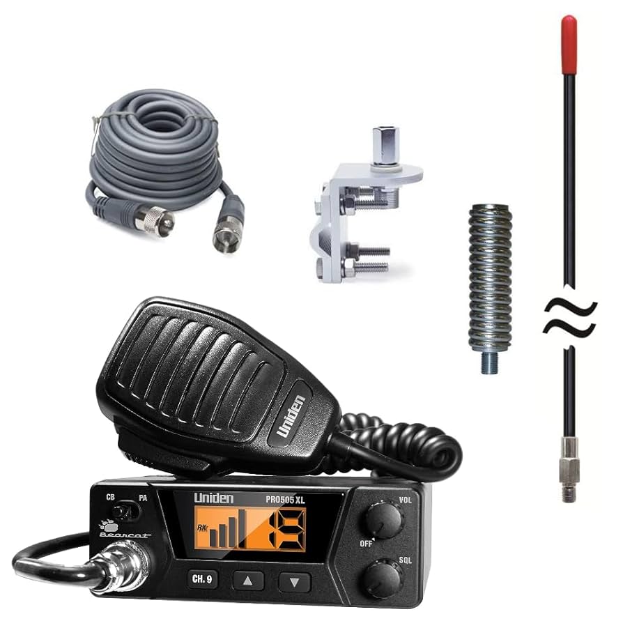 ユニデン PRO505XL 無線機アンテナフルセット2台 楽天市場】ユニデン PRO505XL CB無線機 ＆ CB UFOアンテナ フル