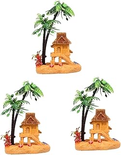 3 Pçs Decoração Do Tanque De Peixes Decoração De Plantas Decoração De Répteis Para Cuartos Tanque De Peixes Castelo Aquário Casa Tanque De Peixes Decoração Da Casa Decoração Do