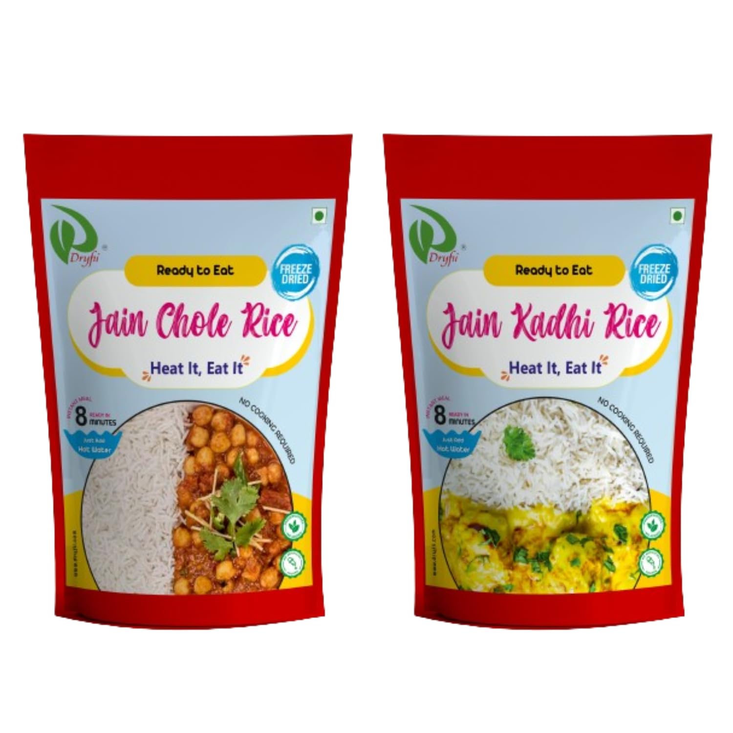 Dryfii Jain Kadhi Rice & Chole Rice | Jain Meal | Ready-to-Eat-Food | Instant Meal | No Onion, No Garlic | 4 Servings | Freeze Dried 280g | Rehydrated Weight 1080g (B0CQJZX469) Amazon Price History, Amazon Price Tracker
