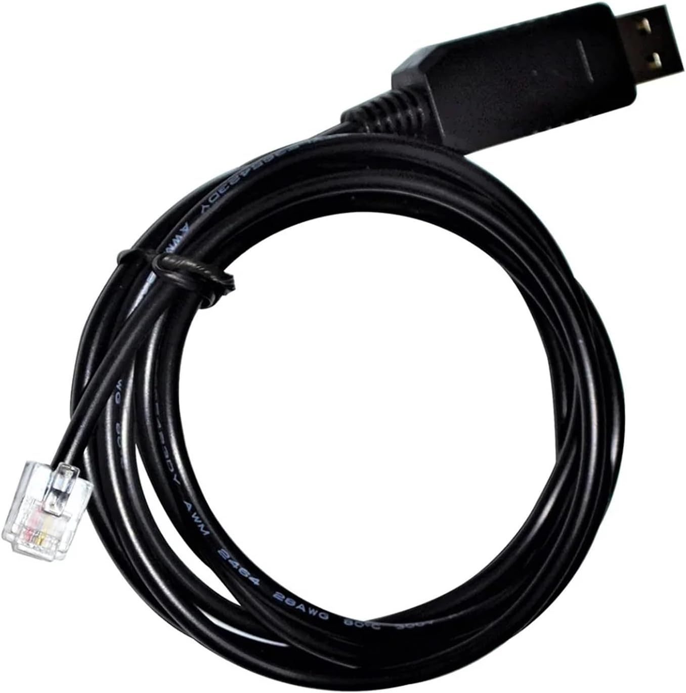 FT232RL USB to J5 A 6-PIN RJ-12 RJ-11 Connector RS232 Serial Communication Cable for S200 CAN Base Unit AC DC Drive(1.8M,PL2303GT Chip)