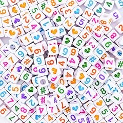 Number and Heart Beads