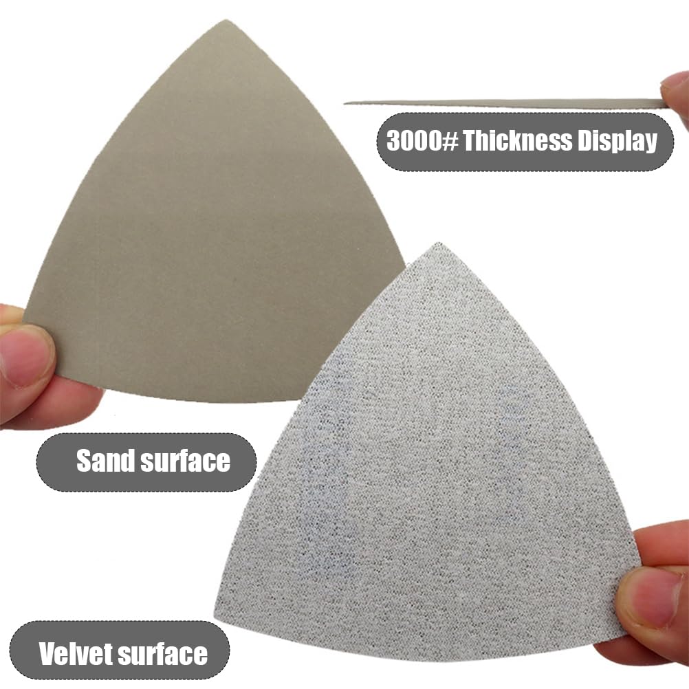 Sourcing Map Triangle Détail Ponceuse Papier Abrasif Ensemble 120/150