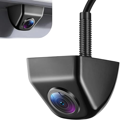 LivTee Cámara frontal/de respaldo, cámara inversa, ultra gran angular HD de día y noche, cámara de visión trasera para automóvil, SUV, camioneta y