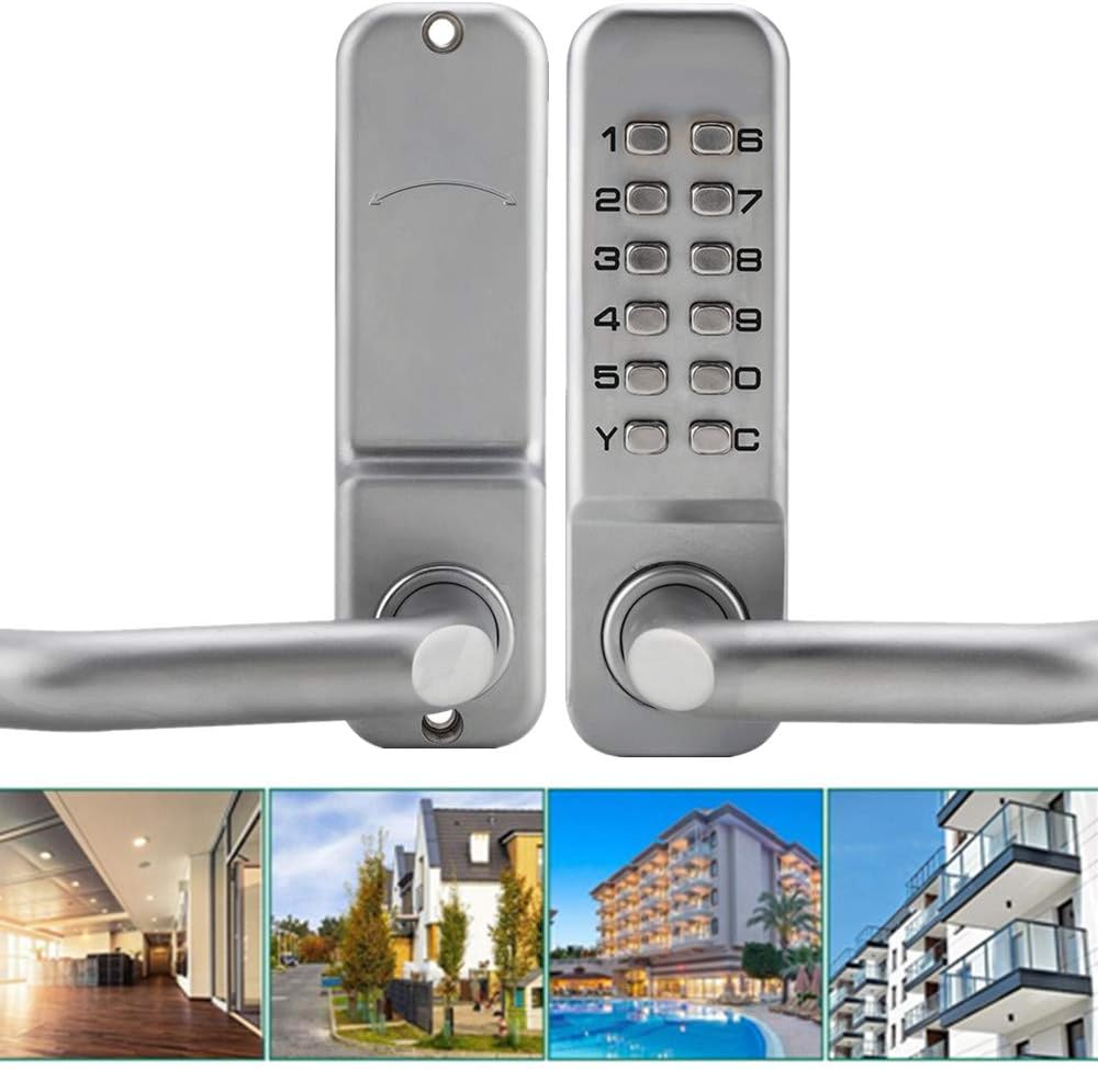 Ciglow Keypad Lock installed on various door types