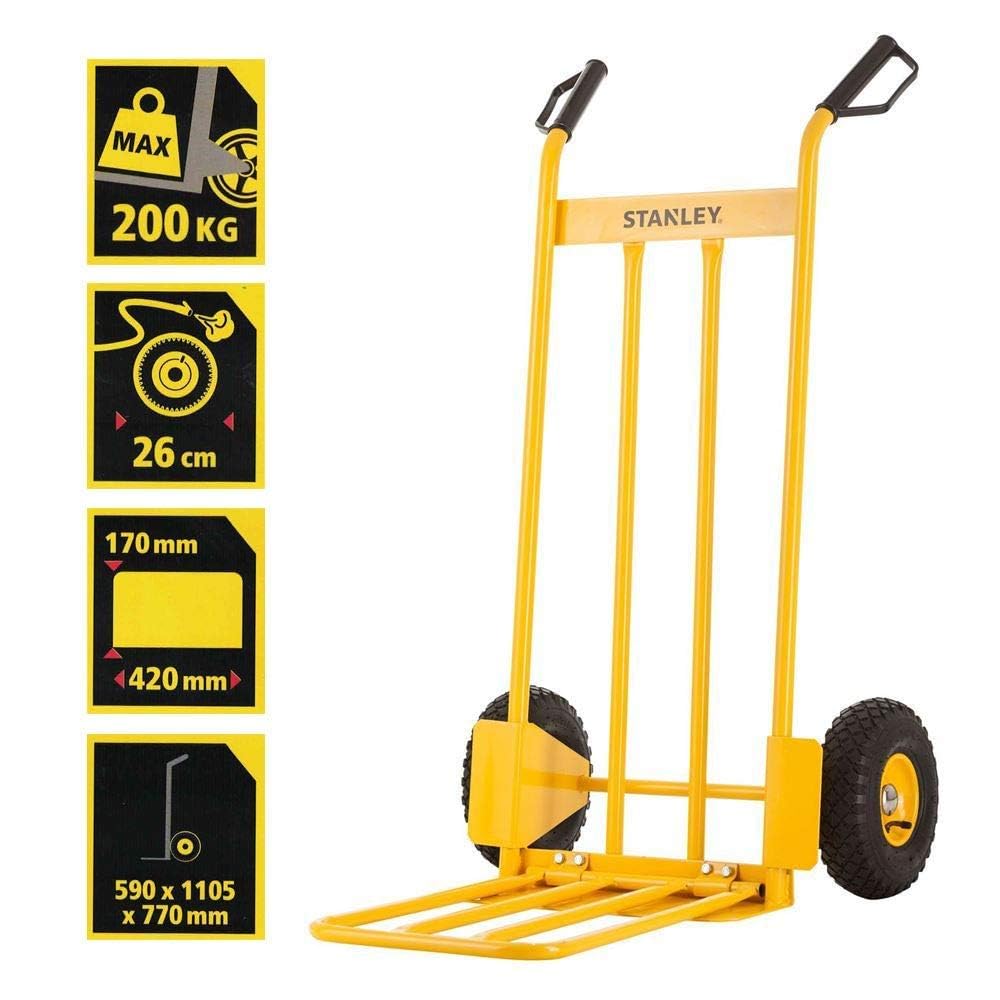 Stanley SXWTD-HT535 Diable solide Acier, Jaune