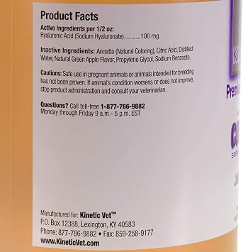 Kineticvet Conquer Hyaluronate Powder