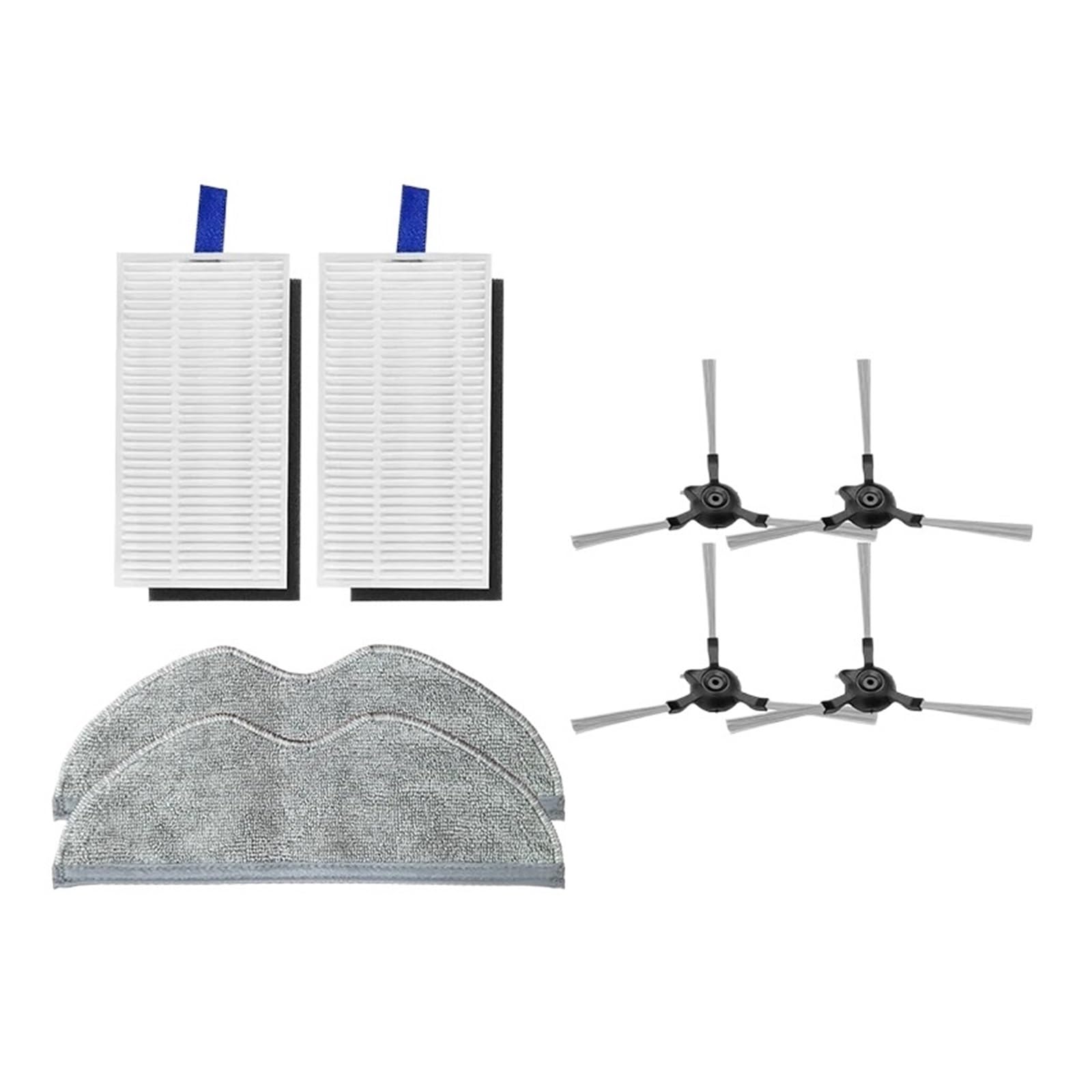 BDRPJDCHQ Compatible For Xiaomi, E5/C108 Robot Vacuum Cleaner Side Brush/Mop Cloth/HEPA Filter Accessory