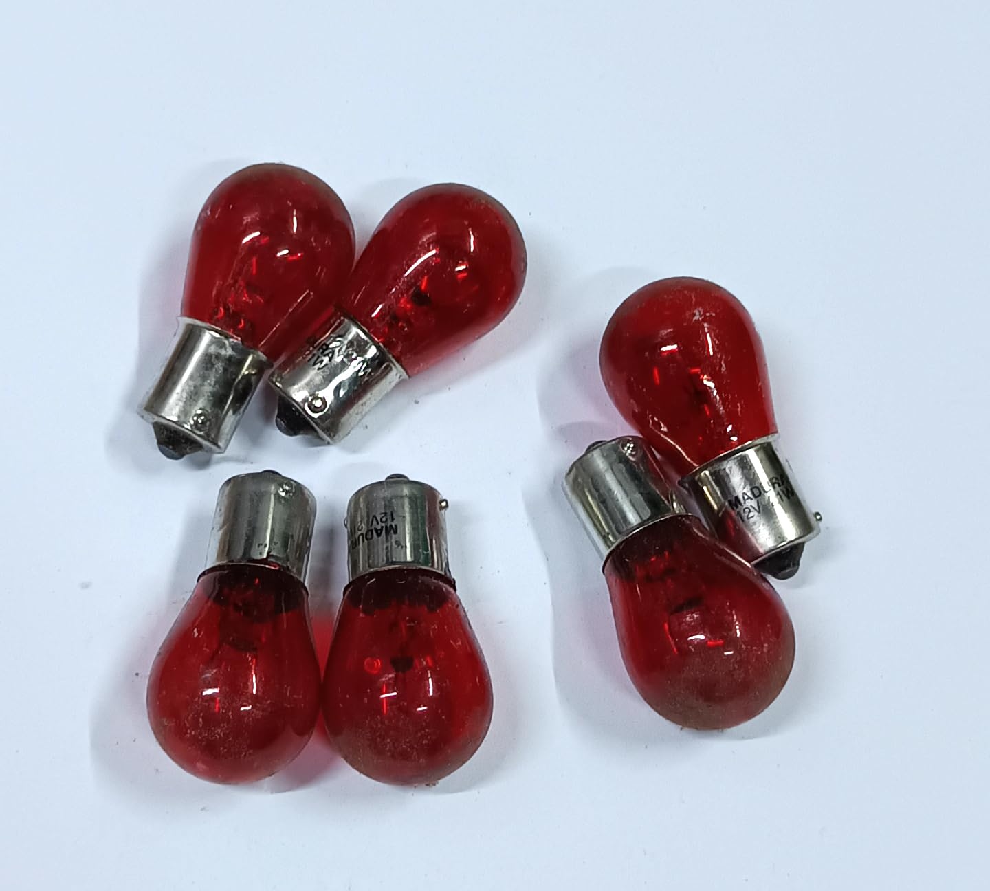 Brake Stop Tail Light Car Bulb Turn Signals Warning Lights 12V-21W (Red) 6 Pcs-image-33