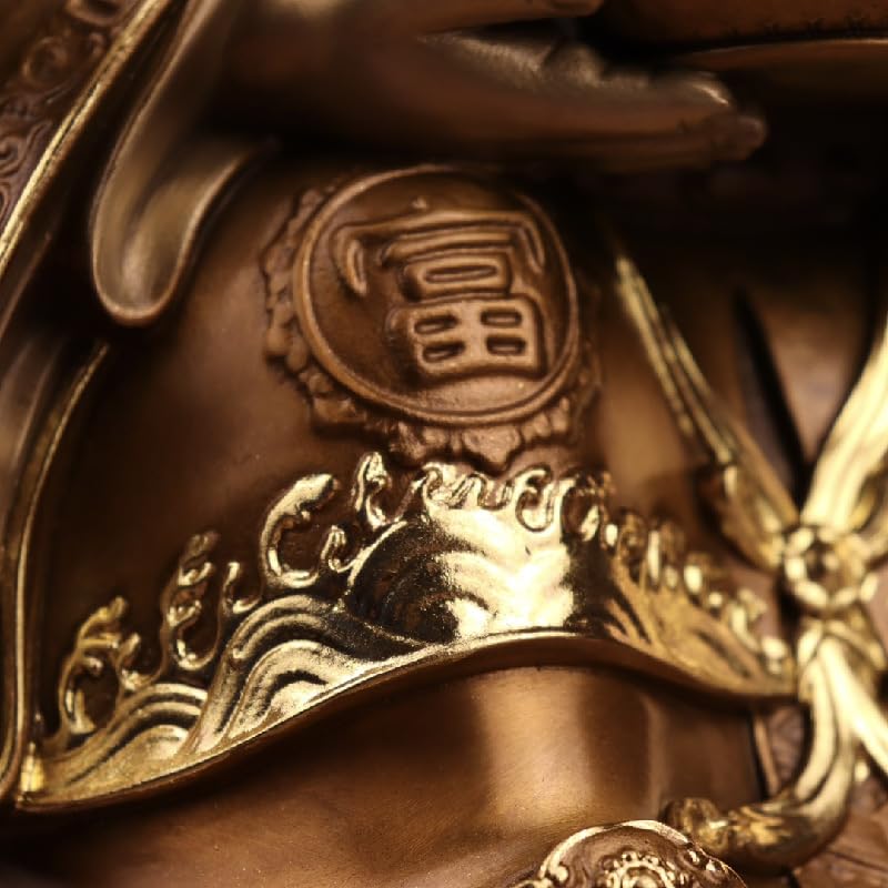 Posąg Buddy do wnętrz sklep czci bogactwa rzeźba rzeźba mosiężna statua buddy ozdoby do domu feng shui dekoracja medytacyjna statua buddy rzeźba