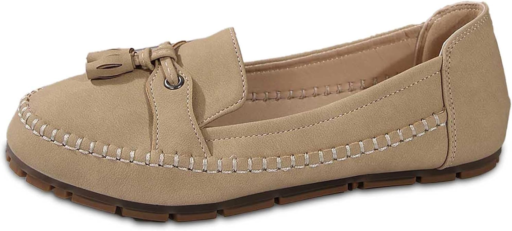 Mocassini da donna con plateau, decorazione a * * scarpe slip-on con punta * mocassini colorati retrò
