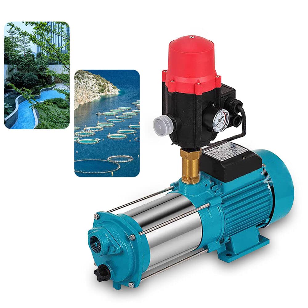 Pompe centrifuge automatique 1300 W - Interrupteur à pression - 4000 l/h - IP44 - Avec manomètre