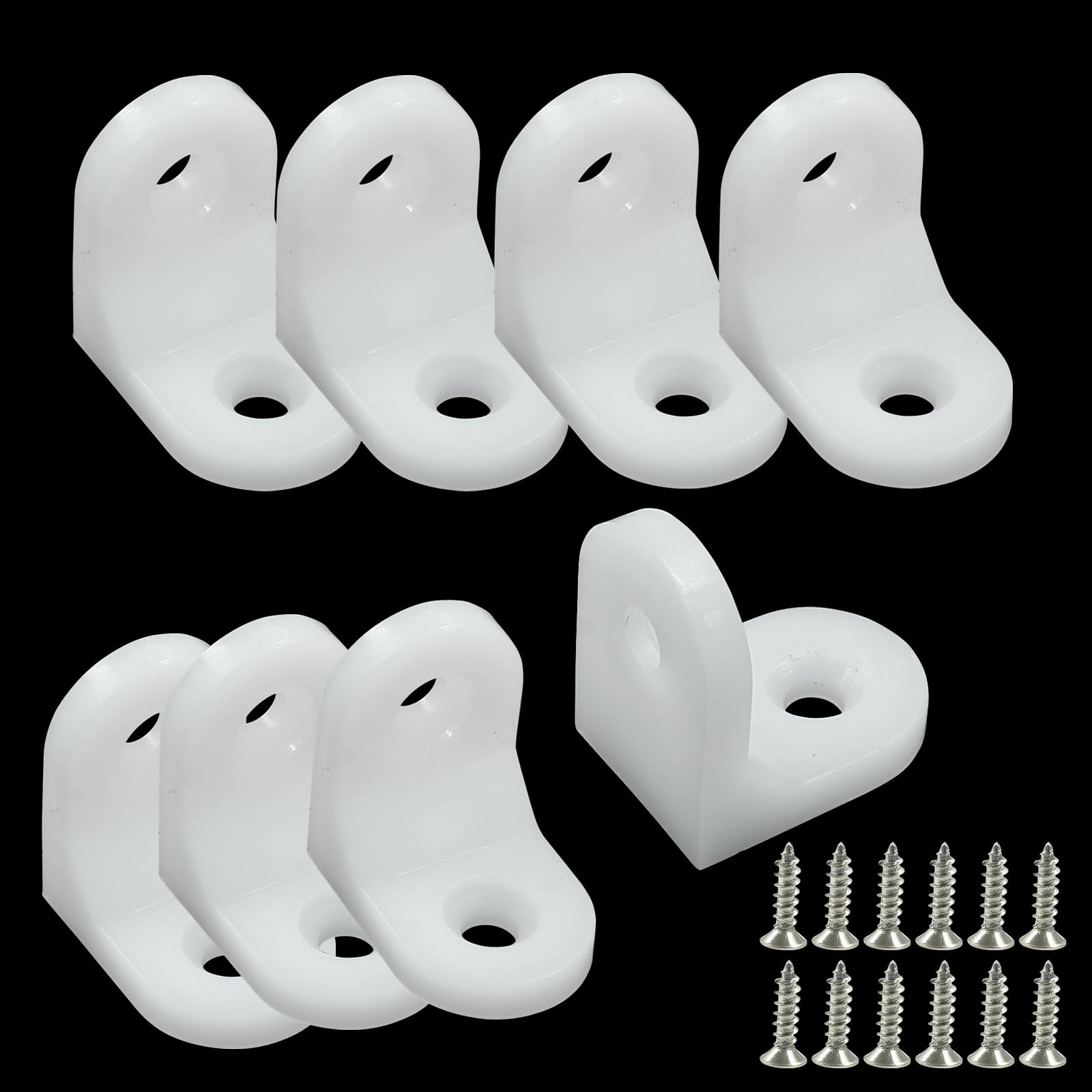Dophee 20Pcs 90 Degrees L Shape Metal Corner Brackets With Plastic Cover Right Angle Corner Brace Joint For Shelves Wooden Furniture Cabinet Chair Drawer Tables Dressers, Khaki