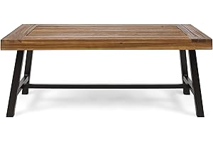 Clearance Patio Coffee Table: Christopher Knight Home Carlisle Outdoor Acacia Wood