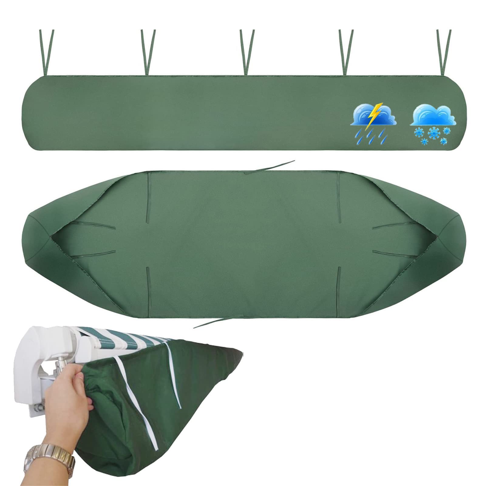 Sac De Protection pour Store Banne, 2m-5m Housse De Protection Anti-poussière pour Auvent De Terrasse Housse De Rangement pour Auvent De Terrasse