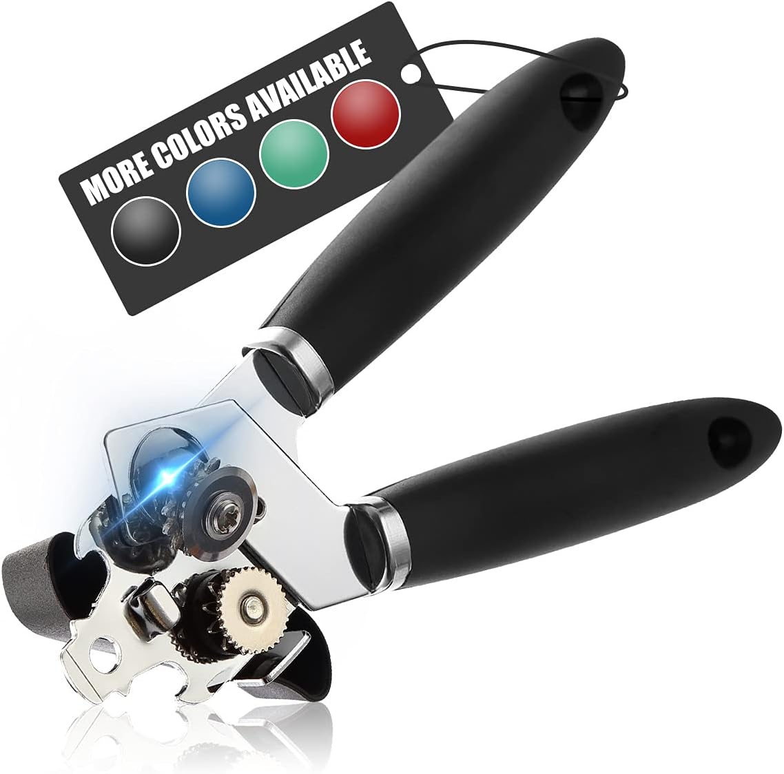 Wanbasion Professional Can Opener Manual Can Opener, Can opener Bottle Manual Can Opener, Stainless Steel Manual Can Opener Smooth Edge for Seniors with Arthritis