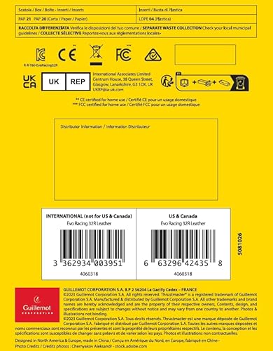 EVO Racing 32R Pelle - Volante rotondo rivestito in pelle con mozzo staccabile, per PC e console - Controller - Immagine 8
