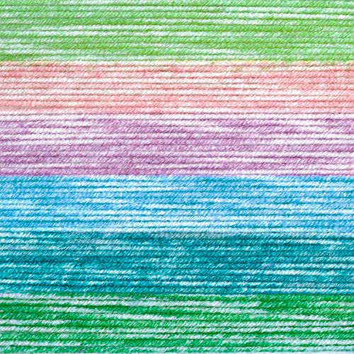 Image of Lion Brand Yarn, Mandala Ombre Variegated Yarn for Crocheting, Knitting, and Crafts, Balance, 1 Pack, Soft, Acrylic Fiber for Cozy Blankets, Worsted Weight Sweaters and Colorful Shawls