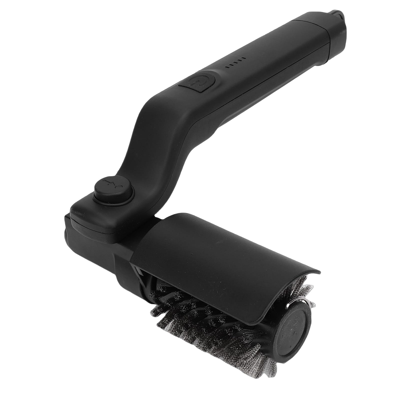Fockety Cepillo Eléctrico Giratorio para Parrilla, Cepillo de Limpieza Inalámbrico Recargable de Acero Inoxidable con Cabezal de Repuesto, ángulo Ajustable, sin Caída de Cerdas