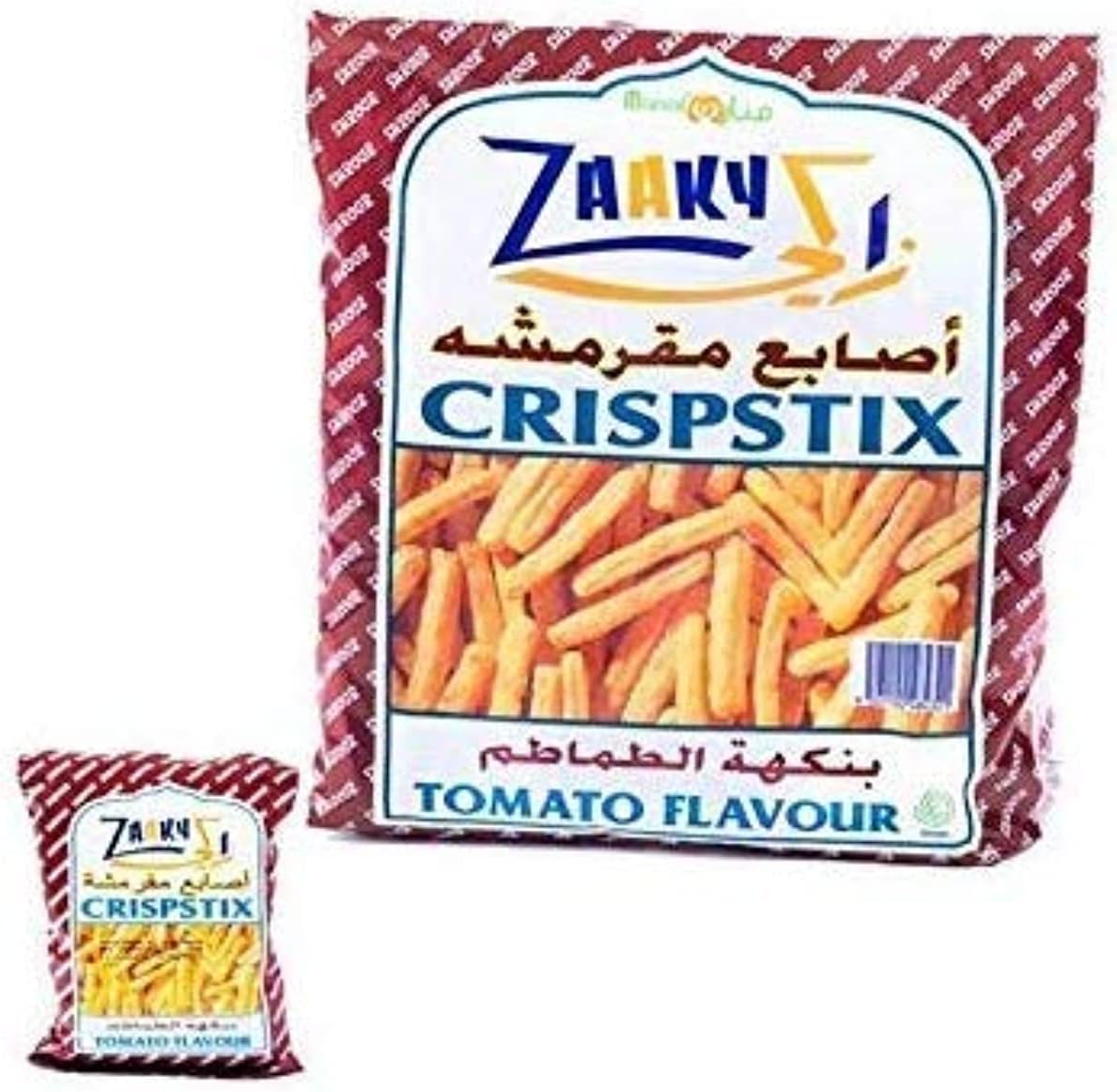 CRISPTIX OMAN TOMATO FLAVOUR 24 PACK, Yellow, Single Serve Pack