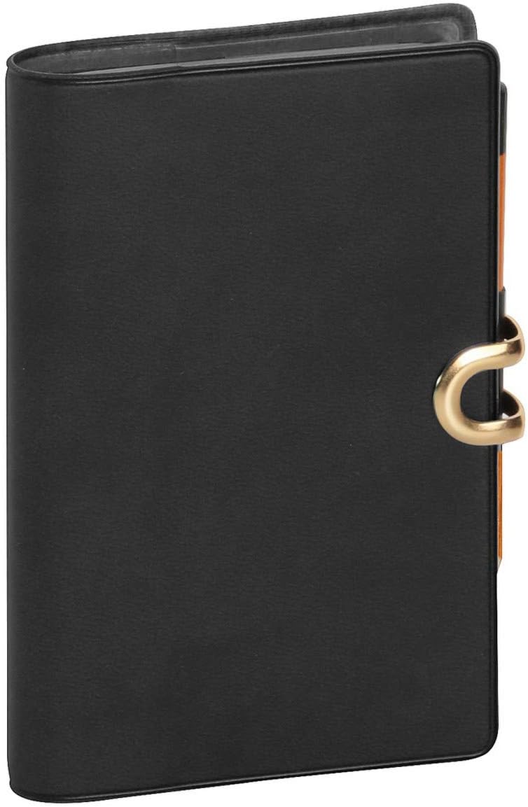 Exacompta Pocket Diary Week to View Gold Spine with Clasp and Pencil 115 x 75 mm Assorted Colours, Color: Random, 7,5x11,5 - Image 4