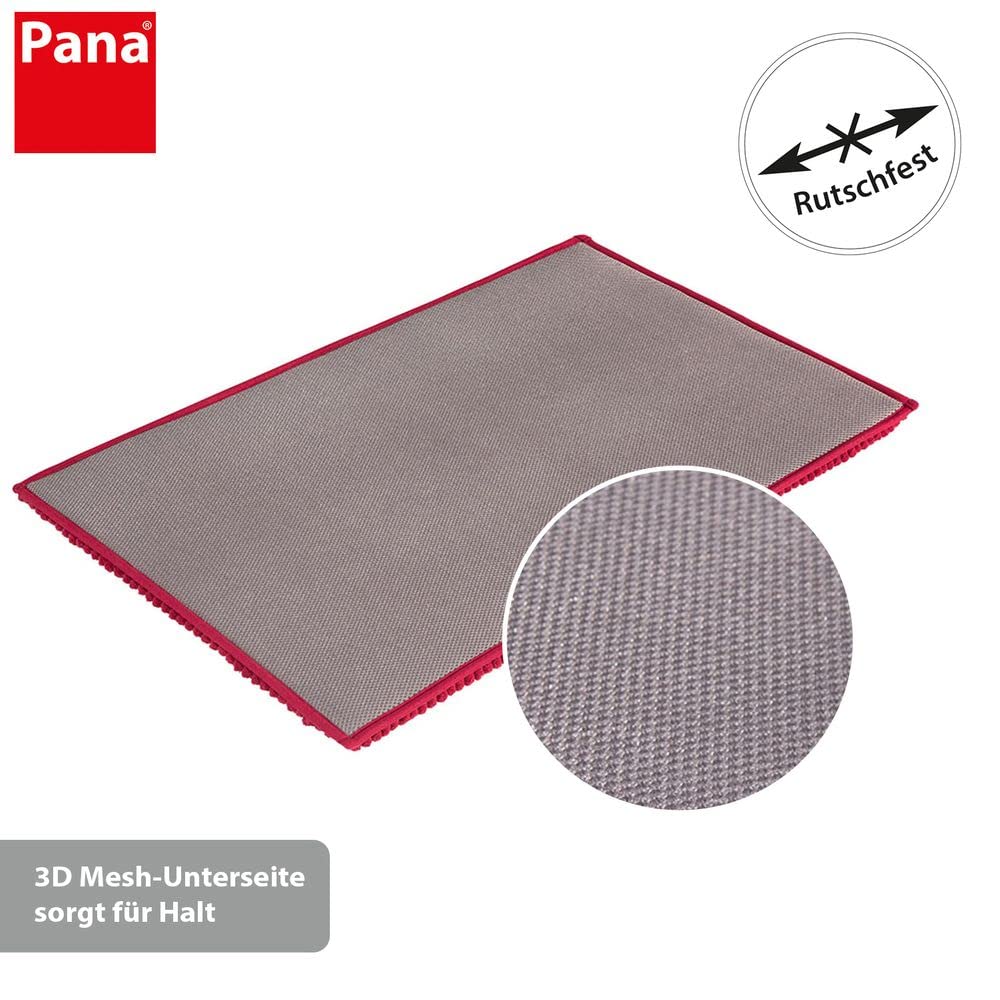 PANA® Designerska mata łazienkowa l dywanik łazienkowy l dywanik łazienkowy l dywanik pod prysznic l 50 x 60 cm l antypoślizgowa l zmywalna l szybkoschnąca I technologia 3D Mesh I cyrkulacja powietrza Kolor: fuksja, rozmiar: 50 x 80 cm