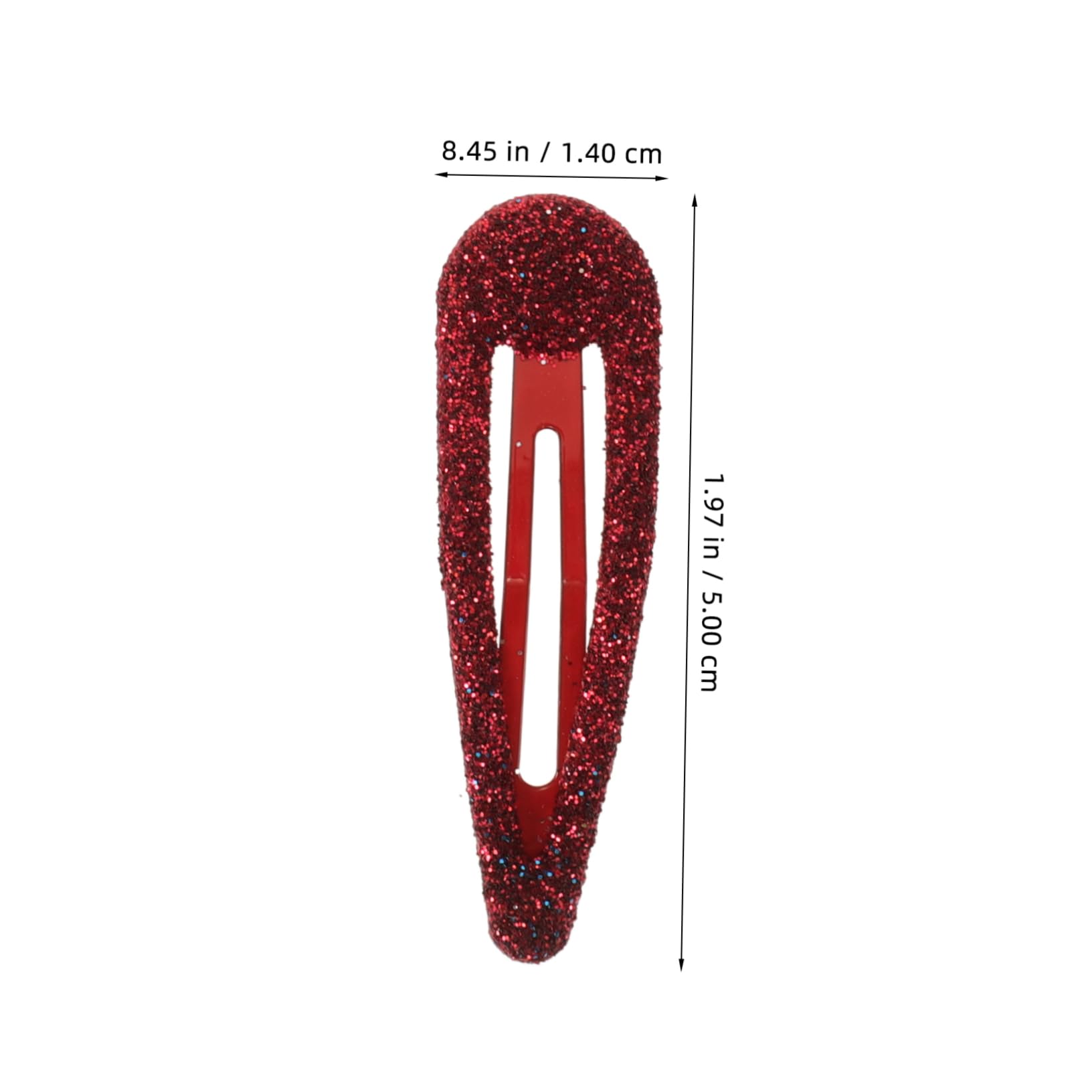 Barrettes à Cheveux Goutte 50 Pièces en Métal à Pression