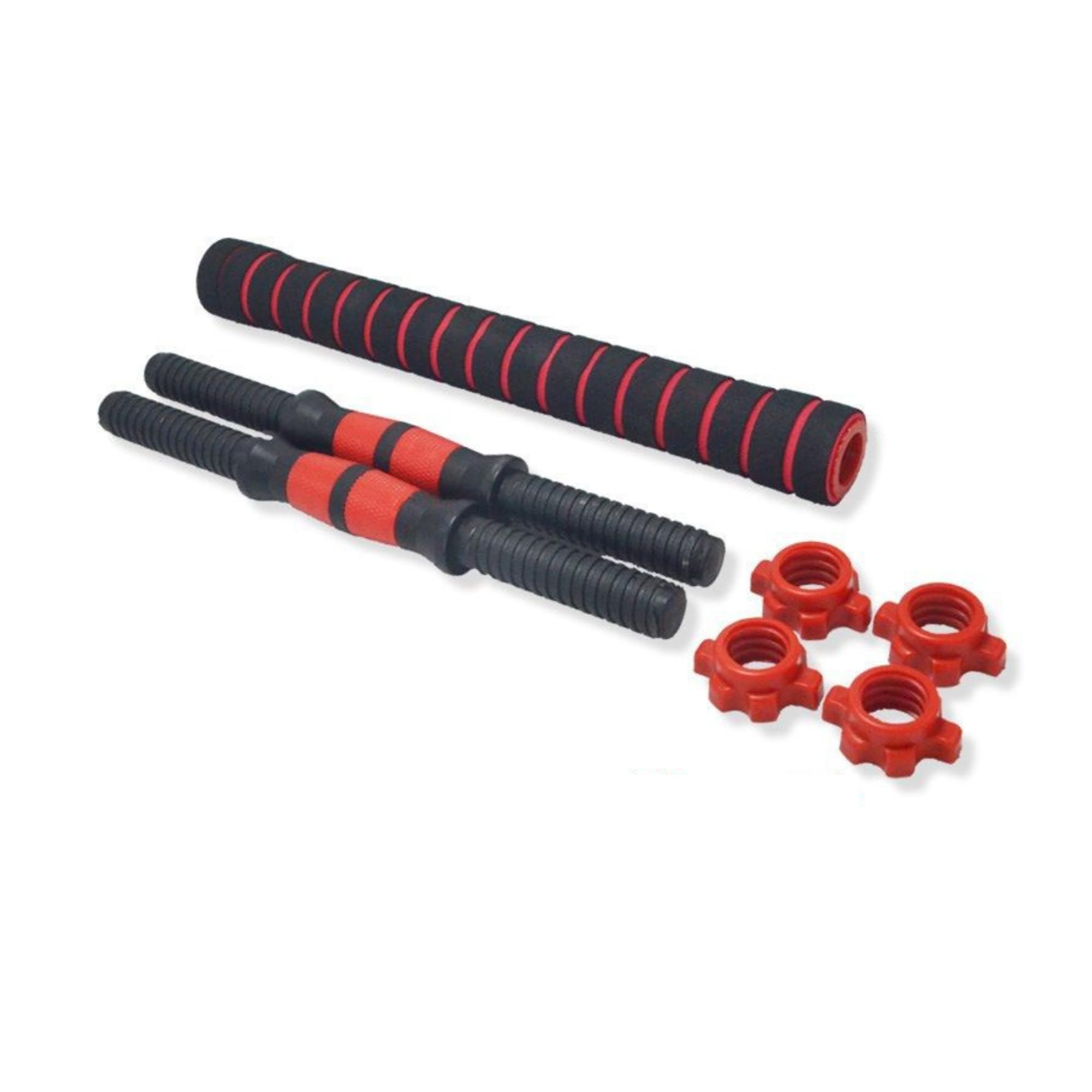 Set Manubri Componibili con Bilancieri, Pesi Regolabili da 10-30 kg, Include Barra di Connessione, Guanti e Collari di Sicurezza, Nero e Arancione