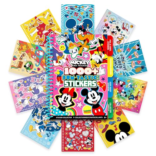 Image of Fashion Angels Disney Mickey & Friends 1000+ Tabbed Sticker Collection Book