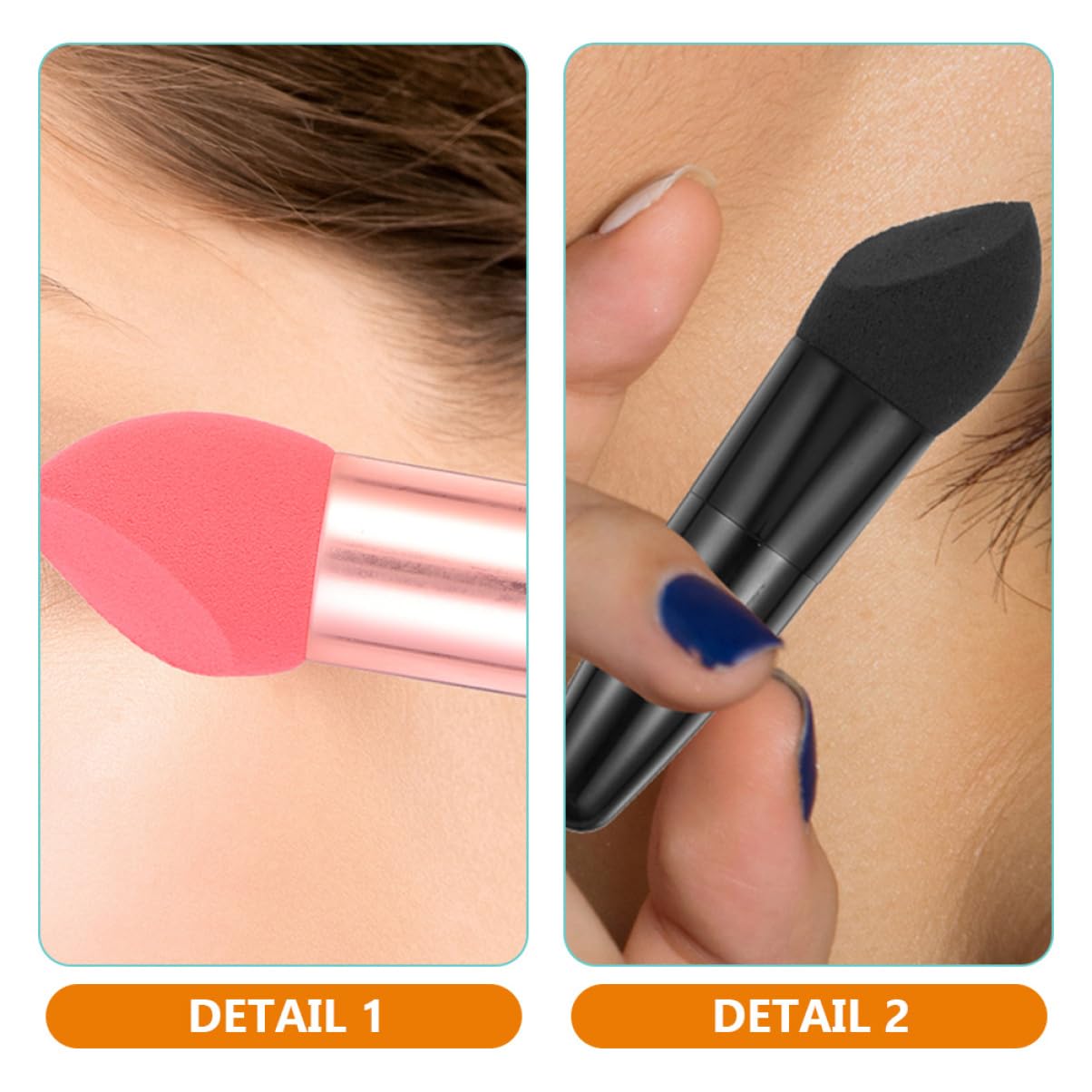 minkissy Pcs Little Mushroom Makeup Pen Maquillaje Limpieza Esponja Cepillo Viaje Maquillaje Plumas Esponja Maquillaje Plumas Esponja Seca Base Facial Esponjas Mango Maquillaje Miss Emulsión