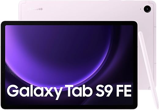 Samsung Galaxy Tab S9 FE, S Pen in-Box, 27.69 cm (10.9 inch) Display, RAM 6 GB, ROM 128 GB Expandable, Wi-Fi, IP68 Tablet, Lavender