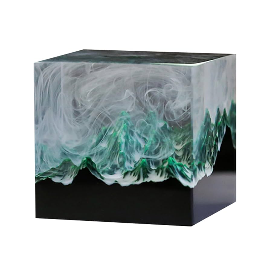 Amazon | BACALYSO | 森 フィギュア 山 霧 自然景観 立方体 4.8