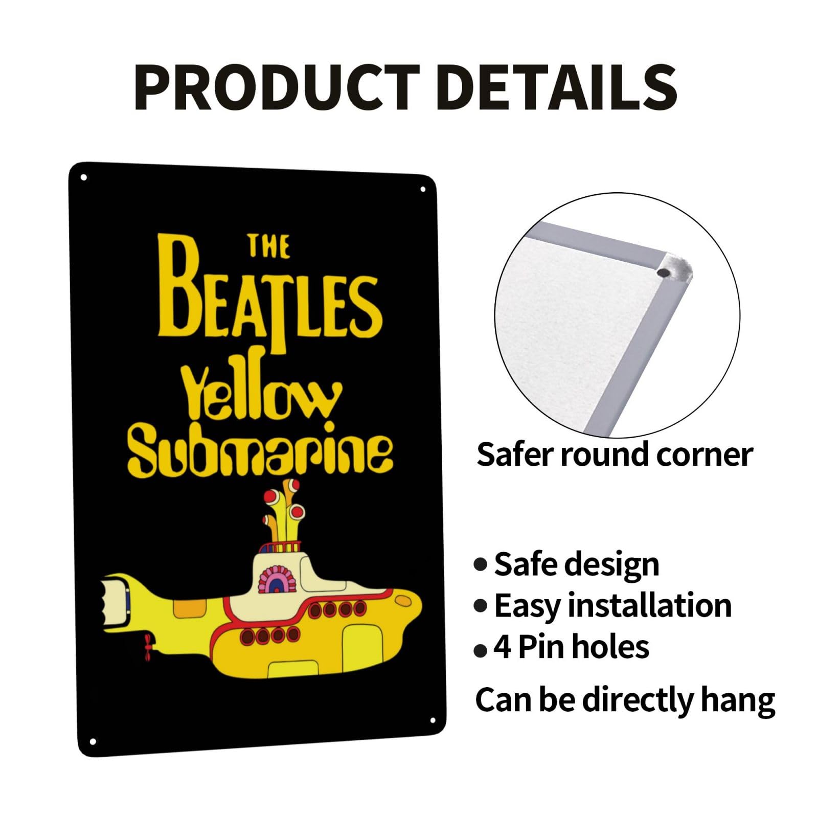 Amazon.co.jp: ブリキ看板 Beatles ザ・ビートルズ メタルプレート
