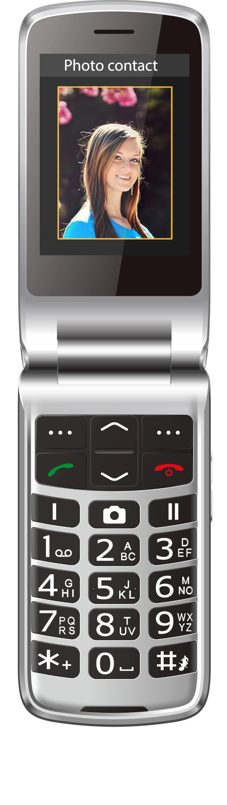 Beafon, SL645, Silverline, teléfono con Teclas Grandes, teléfono móvil para Personas Mayores con botón de Llamada de Emergencia, teléfono móvil, Pantalla Interior XXL de 2,8 Pulgadas (7,11 cm),