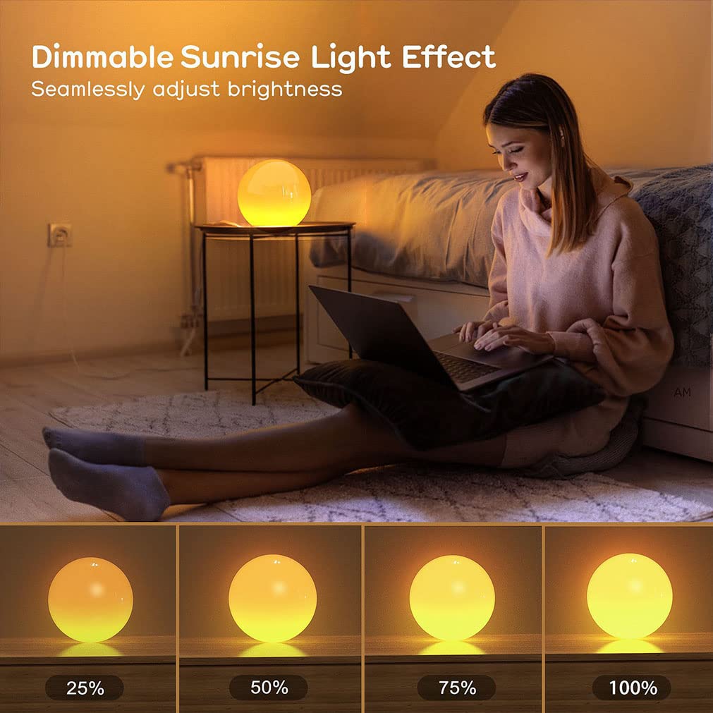 Lampade da tavolo LED dimmerabili con luce notturna RGB con temporizzazione Lampada da comodino compatibile con Alexa e Google Assistant Lampada da scrivania per arredamento camera da letto soggiorno