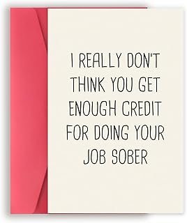 Funny Boss Day Card Gift, Best Retirement Card Gifts for Woman Men, Just Because Card for Him Her, Heartfelt Thank You Card for Coworker Work Friend Leader