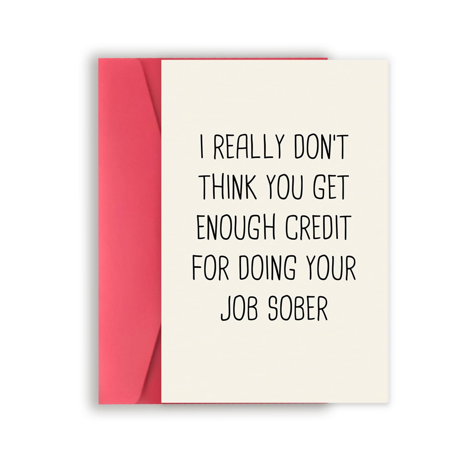 Funny Boss Day Card Gift, Best Retirement Card Gifts for Woman Men, Just Because Card for Him Her, Heartfelt Thank You Card for Coworker Work Friend Leader
