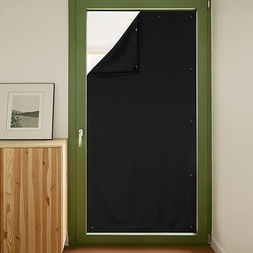 NICETOWN Cortinas opacas portátiles para ventana de habitación del bebé, con ventosas y tiras adhesivas para viajes, caravana, cámper, cubierta